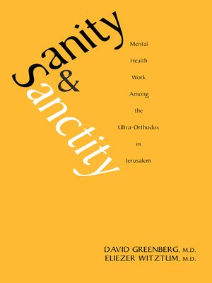 cover image of Sanity and Sanctity